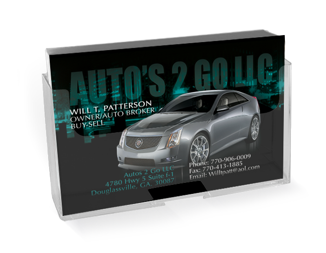 Auto's 2 Go Business Card